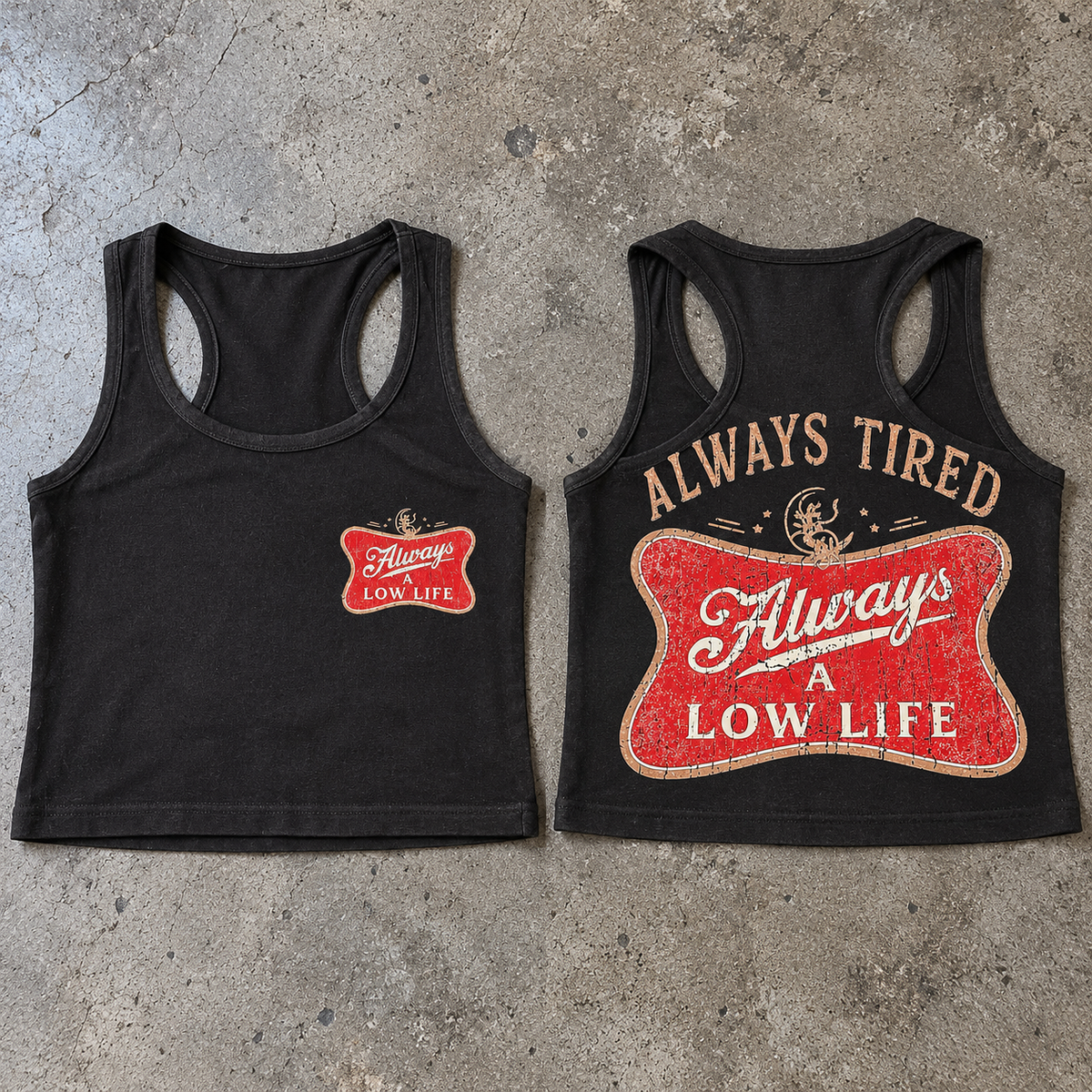 Women’s Crop Low Life Tank Top